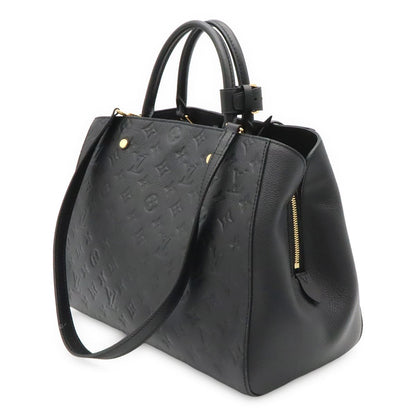 Louis Vuitton Monogram Empreinte Montaigne GM Tote 2-Way Shoulder Bag Noir Black — view 2