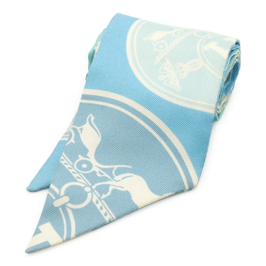 Hermes Twill Scarf Bag Ex Libris les Confettis Ex Confetti Silk 100% Blue