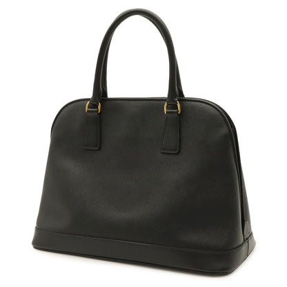 Prada Saffiano Tote 2-Way Shoulder Bag Leather Nero Black Gold — view 2