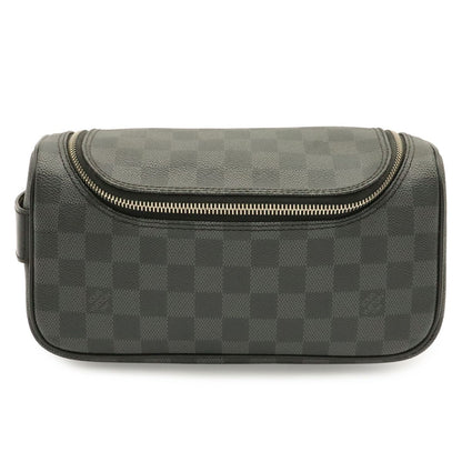 Louis Vuitton Damier Graphite Toilet Pouch Travel Clutch Handbag