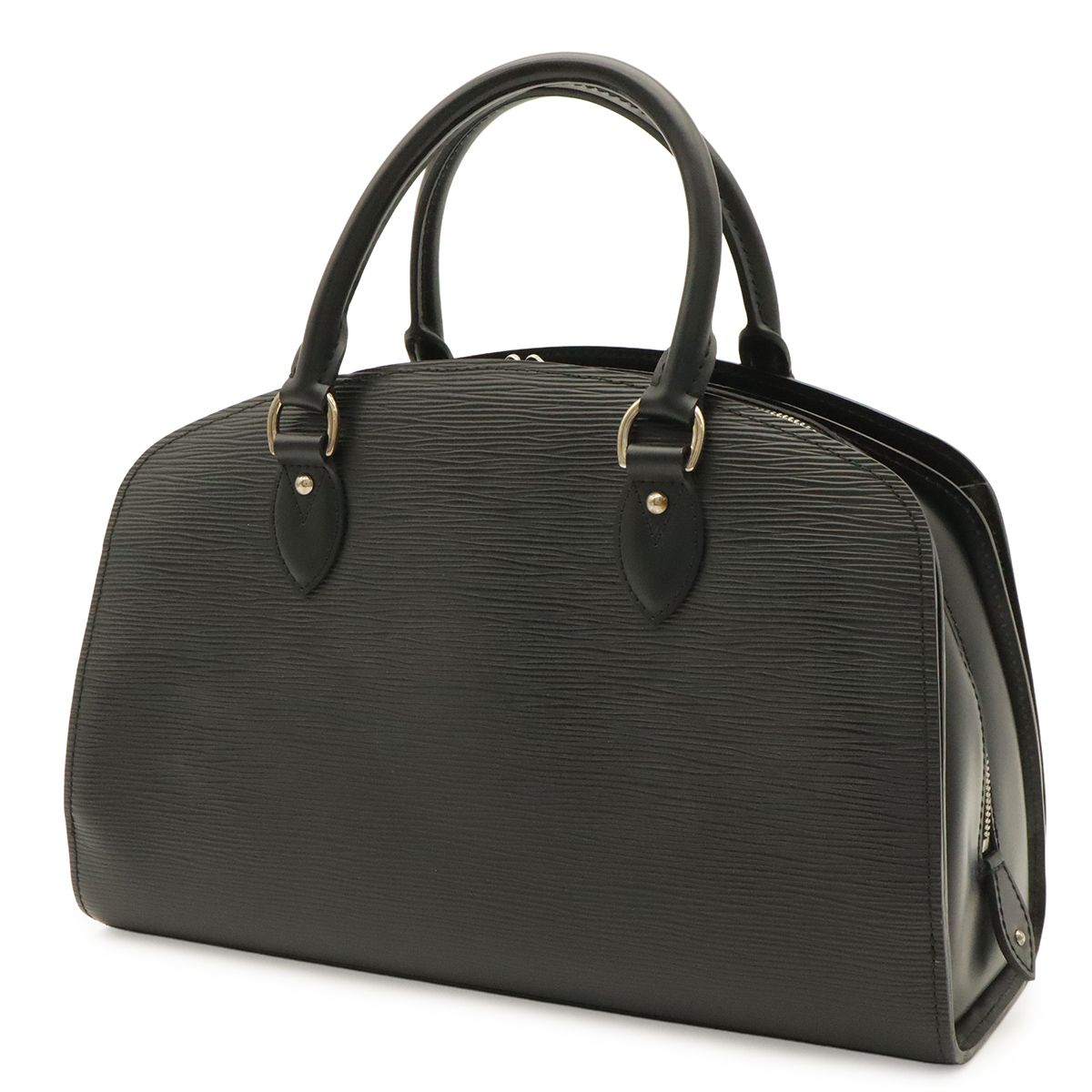 Louis Vuitton Epi Pont Neuf PM Handbag Noir Black Silver — view 2