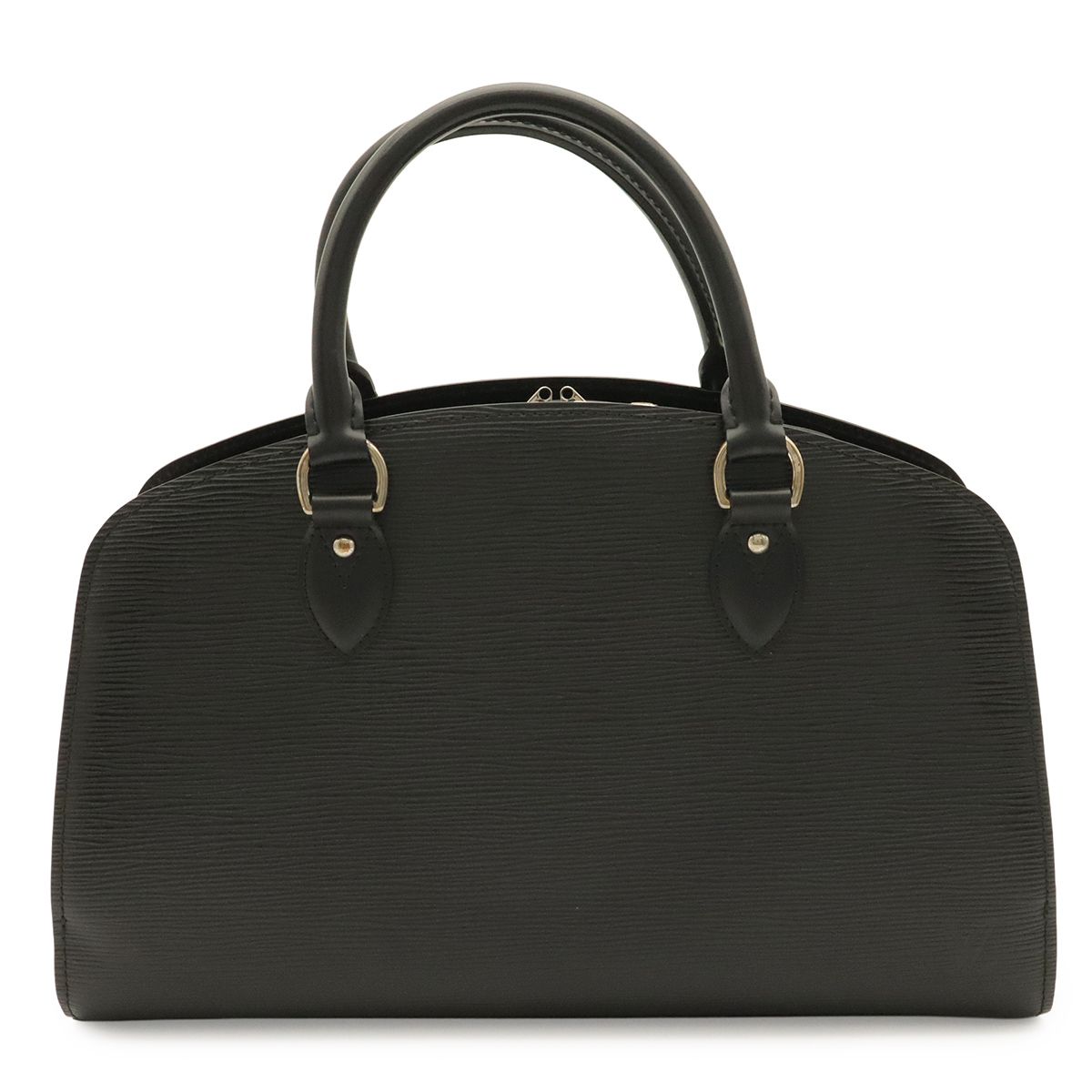 Louis Vuitton Epi Pont Neuf PM Handbag Noir Black Silver