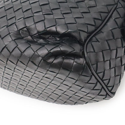 Bottega Veneta Intrecciato Shoulder Bag Pochette Crossbody Leather Black — view 3
