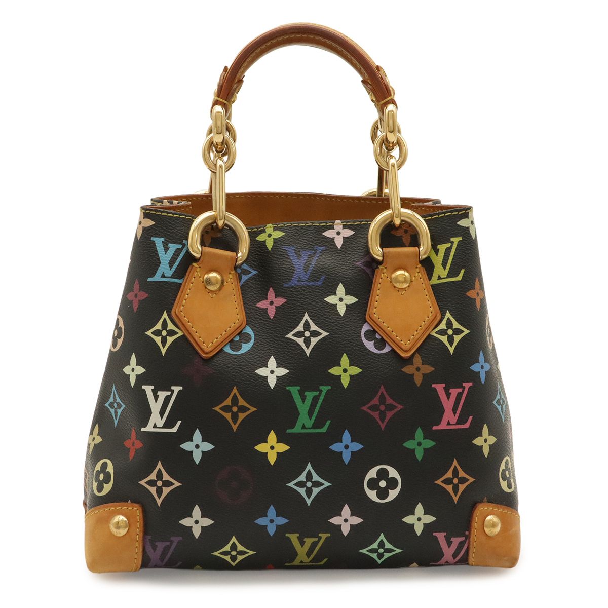 Louis Vuitton Monogram Multicolor Audra Handbag Chain Noir Black