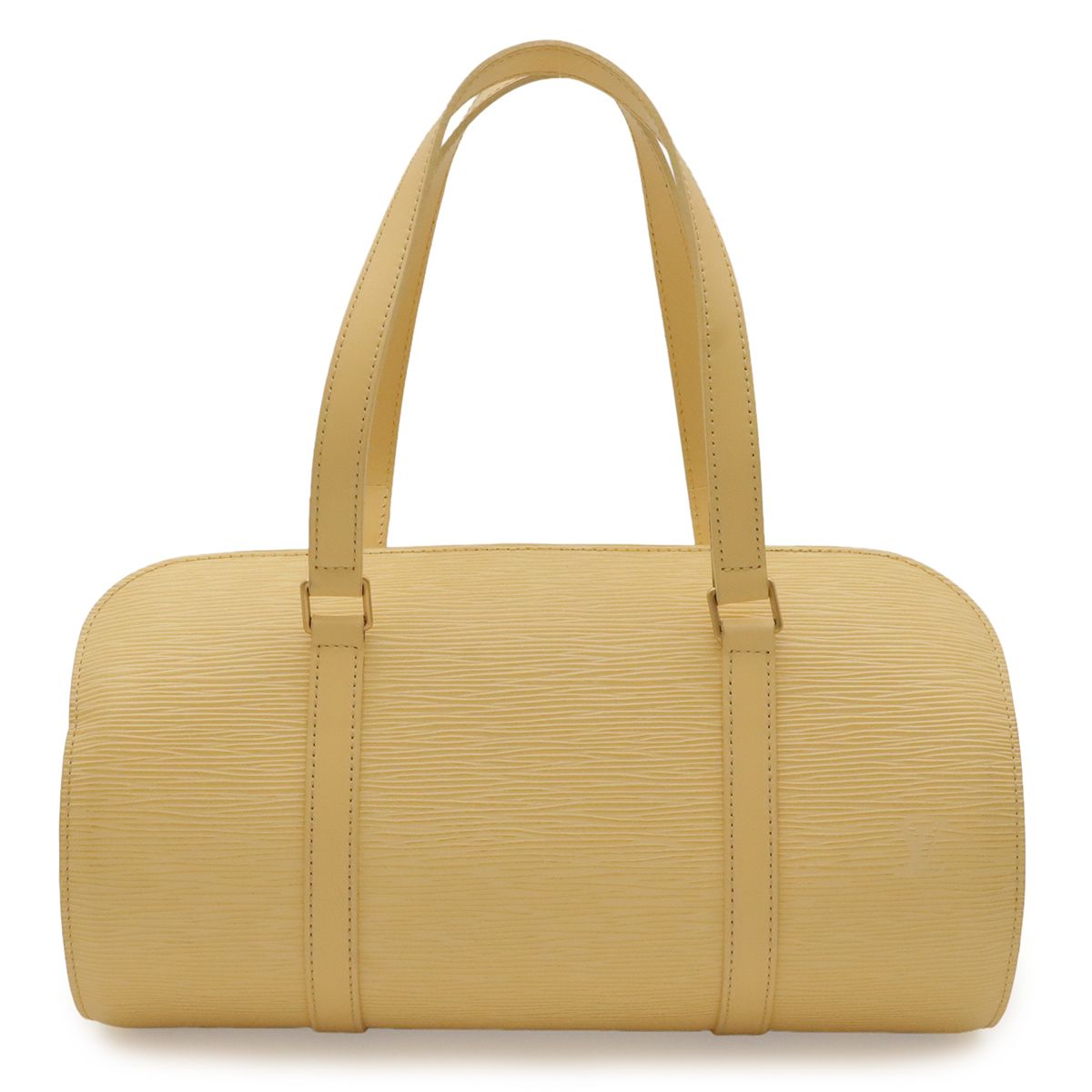Louis Vuitton Epi Souflo Shoulder Bag Leather Vanilla Ivory White Pouch Out of
