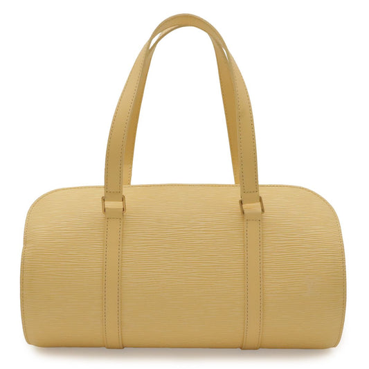 Louis Vuitton Epi Souflo Shoulder Bag Leather Vanilla Ivory White Pouch Out of