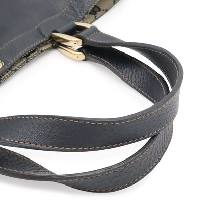 Gucci GG Canvas Abbey Line Tote Leather Navy Gold — view 4