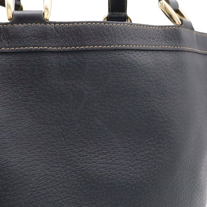 Gucci GG Canvas Abbey Line Tote Leather Navy Gold — view 7