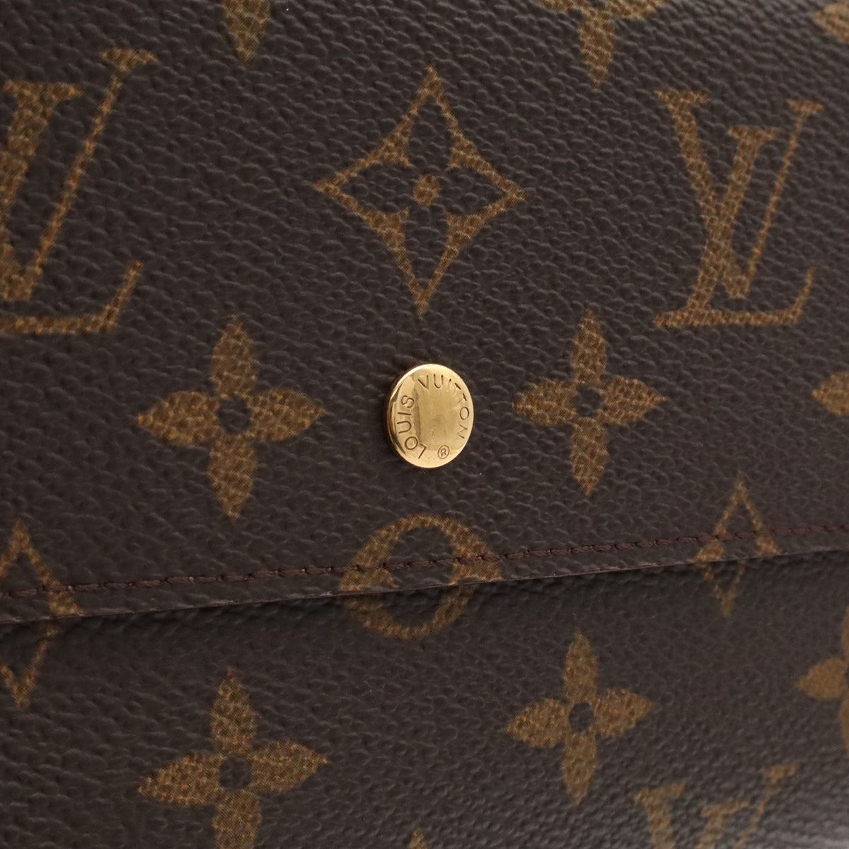 Louis Vuitton Monogram Porto Tresor International Wallet fold — view 4