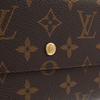 Louis Vuitton Monogram Porto Tresor International Wallet fold — view 4