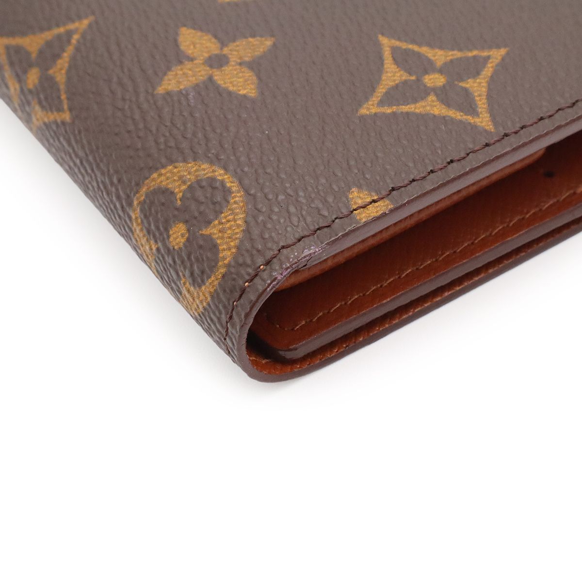 Louis Vuitton Monogram Porto Tresor International Wallet fold — view 3