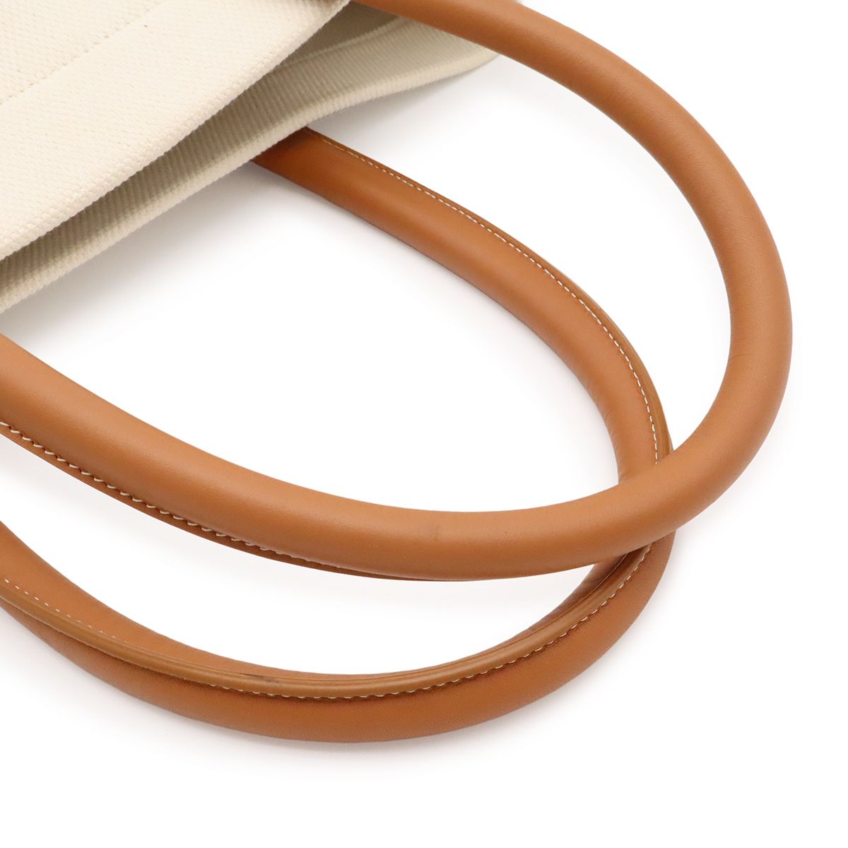 Celine Horizontal Cabas Print Tote Canvas Leather Natural — view 4