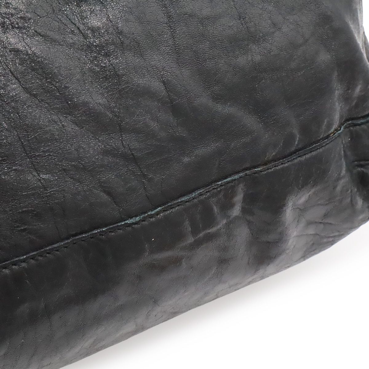 Balenciaga the Day Shoulder Bag Crossbody Leather Black — view 8
