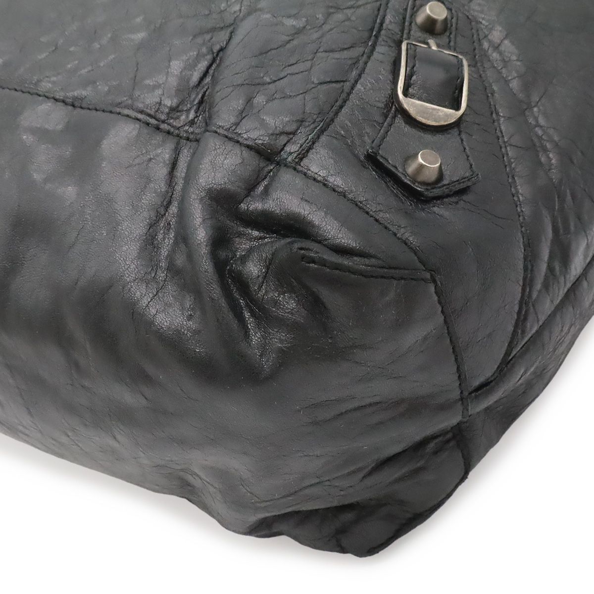 Balenciaga the Day Shoulder Bag Crossbody Leather Black — view 3