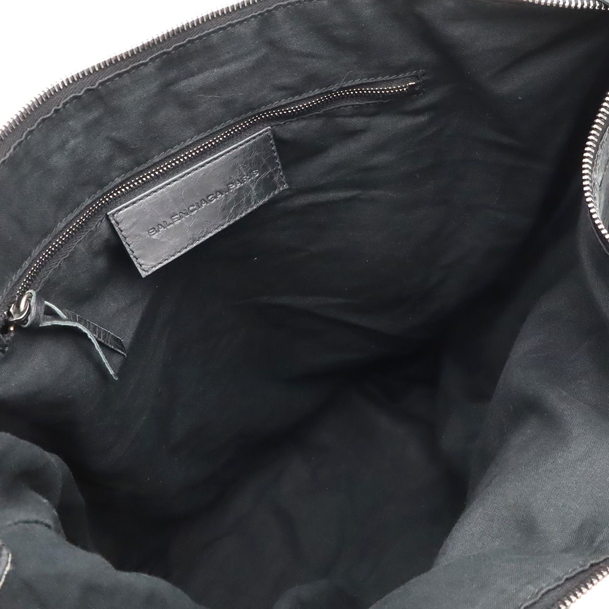 Balenciaga the Day Shoulder Bag Crossbody Leather Black — view 7