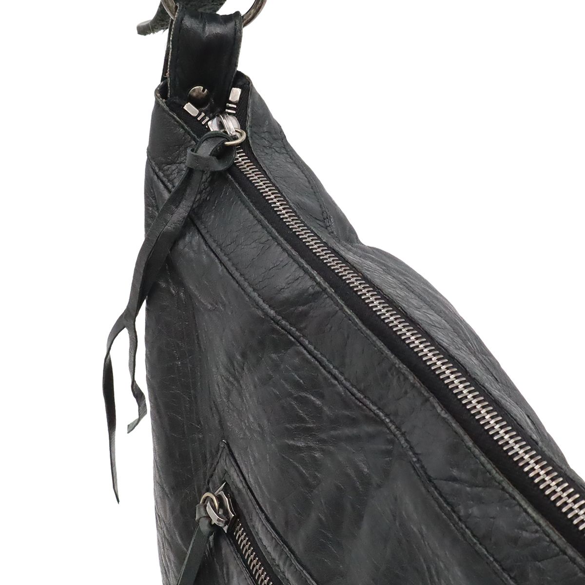 Balenciaga the Day Shoulder Bag Crossbody Leather Black — view 6