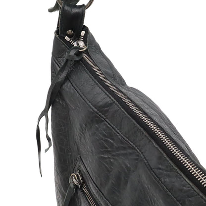Balenciaga the Day Shoulder Bag Crossbody Leather Black — view 6