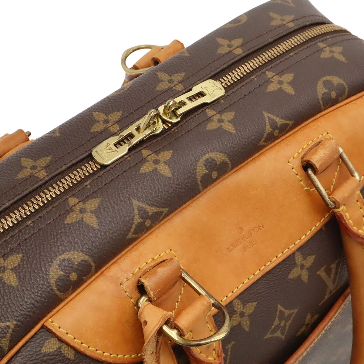 Louis Vuitton Monogram Bowling Vanity Deauville Mini Boston Bag Purse — view 5