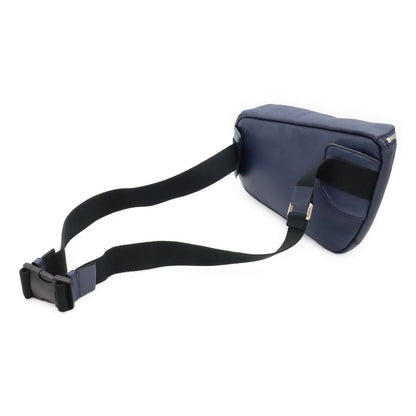 Loewe Puzzle Anagram Sling Bag Crossbody Leather Navy Silver — view 2