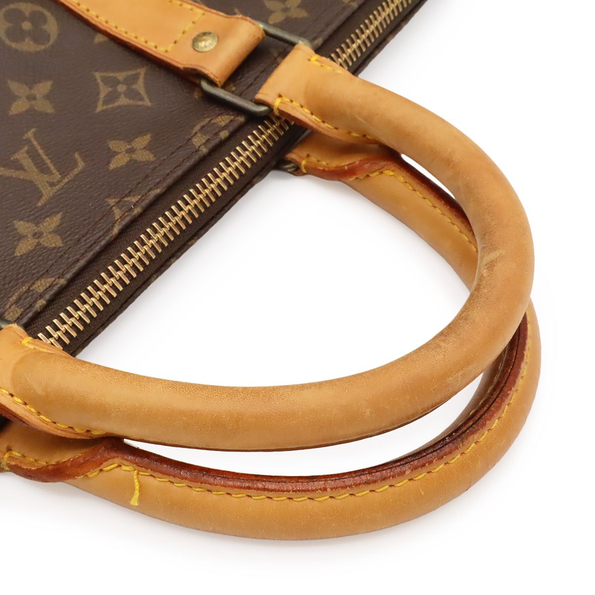 Louis Vuitton Monogram Keepall 55 Boston Bag Purse — view 4
