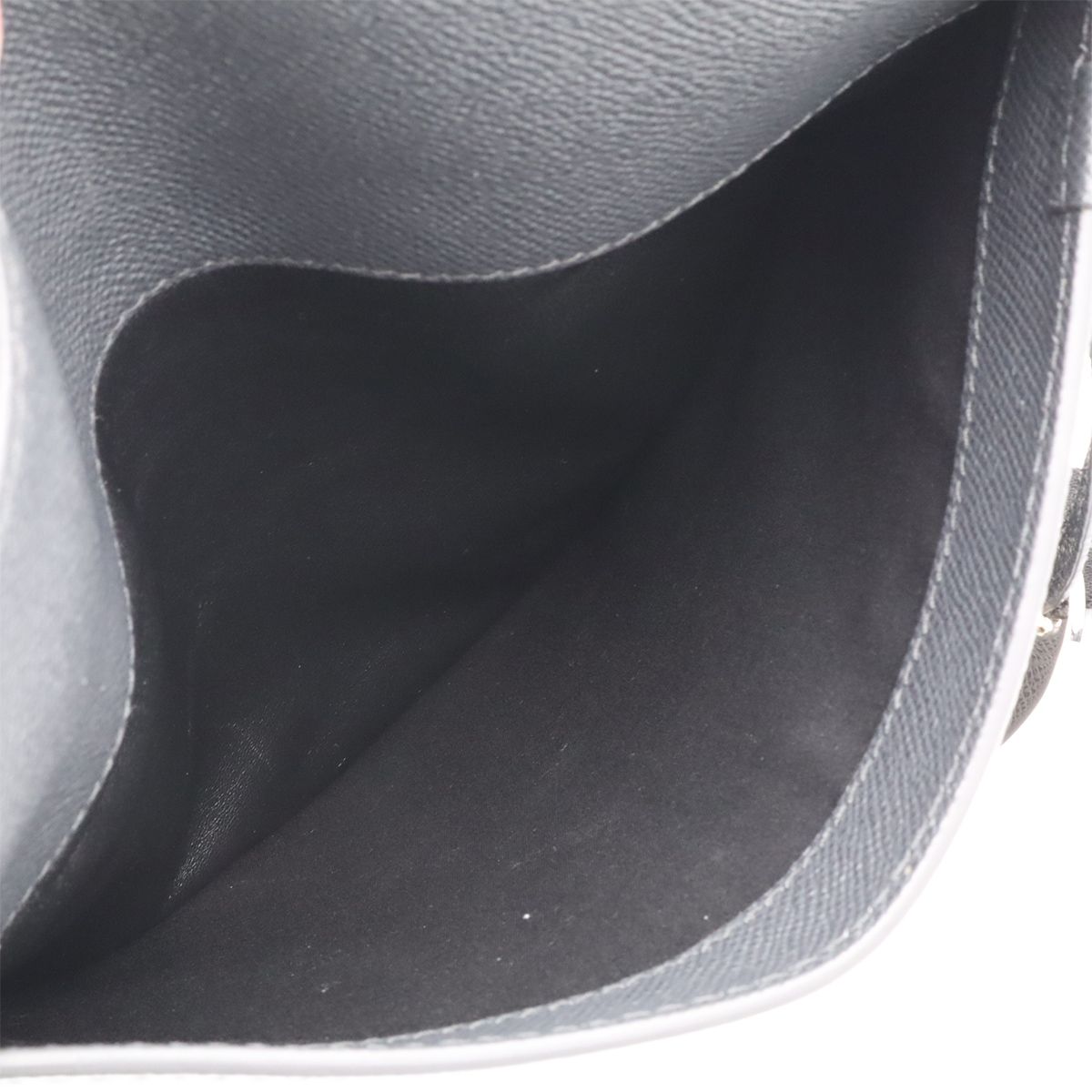 Bvlgari Man Messenger Bag Crossbody Leather Gray Silver — view 7