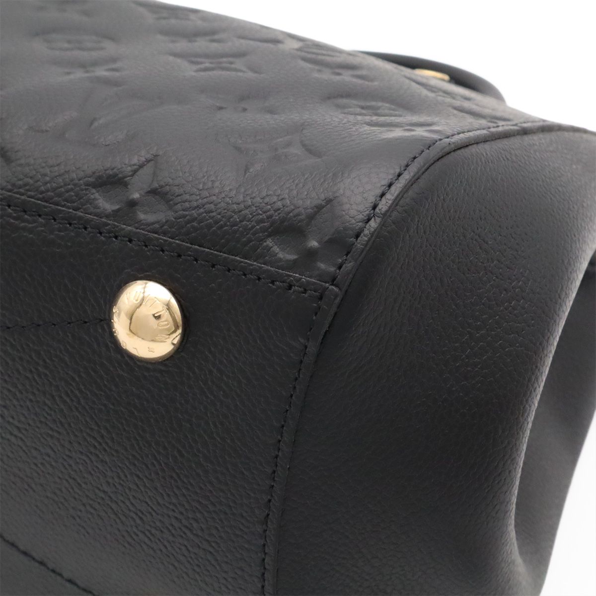 Louis Vuitton Monogram Empreinte Montaigne MM 2-Way Shoulder Bag Noir Black — view 3