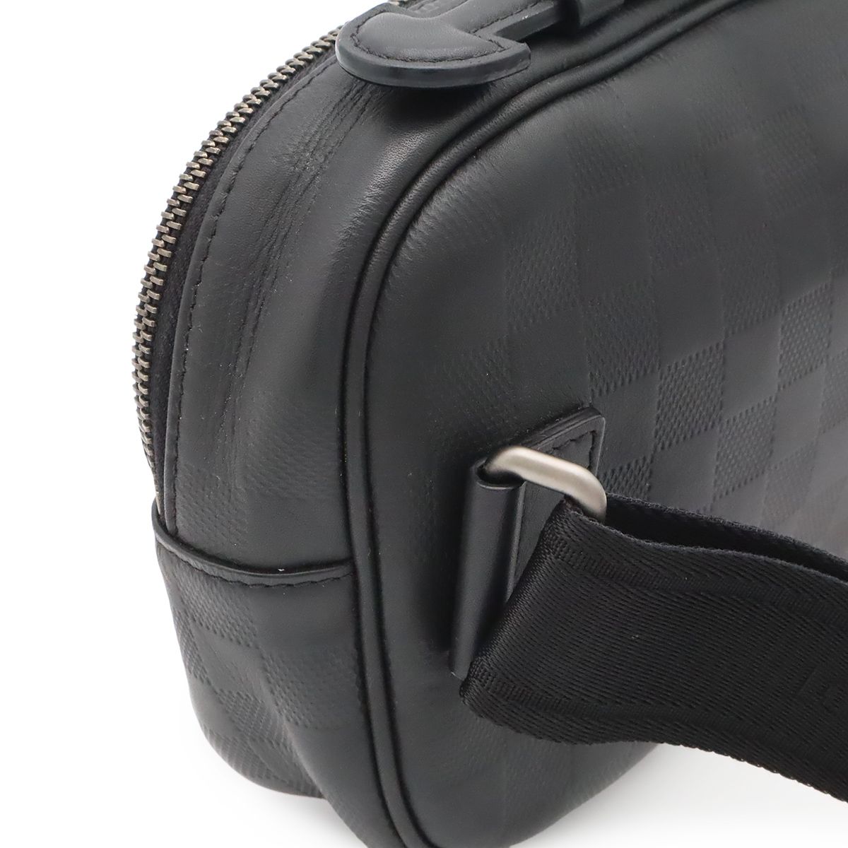 Louis Vuitton Damier Infini Ambler Belt Bag 2-Way Leather Onyx Black — view 5