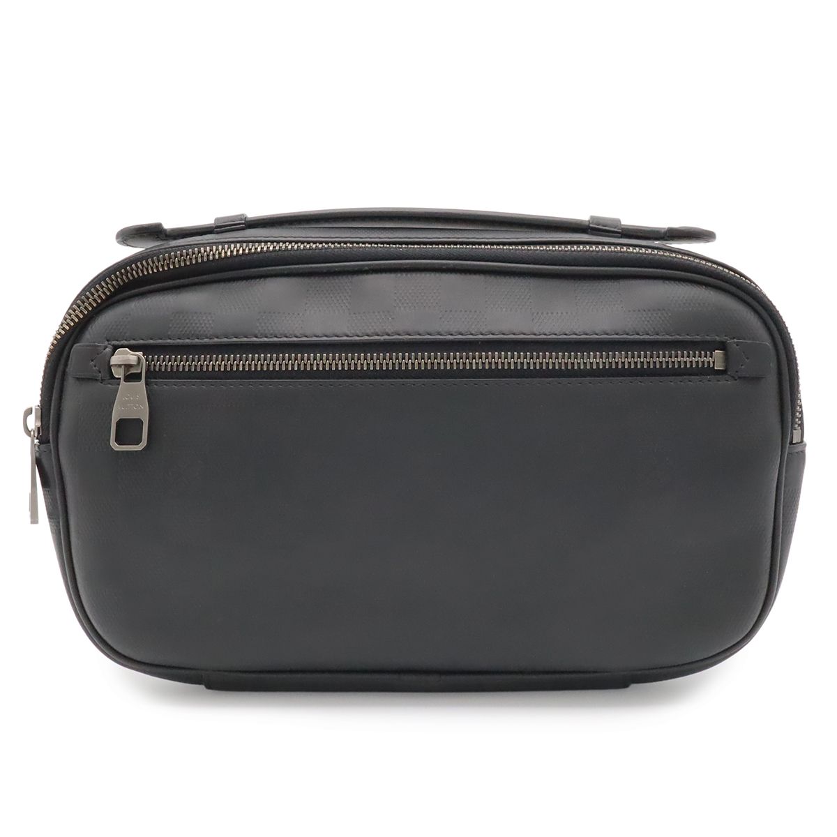 Louis Vuitton Damier Infini Ambler Belt Bag 2-Way Leather Onyx Black