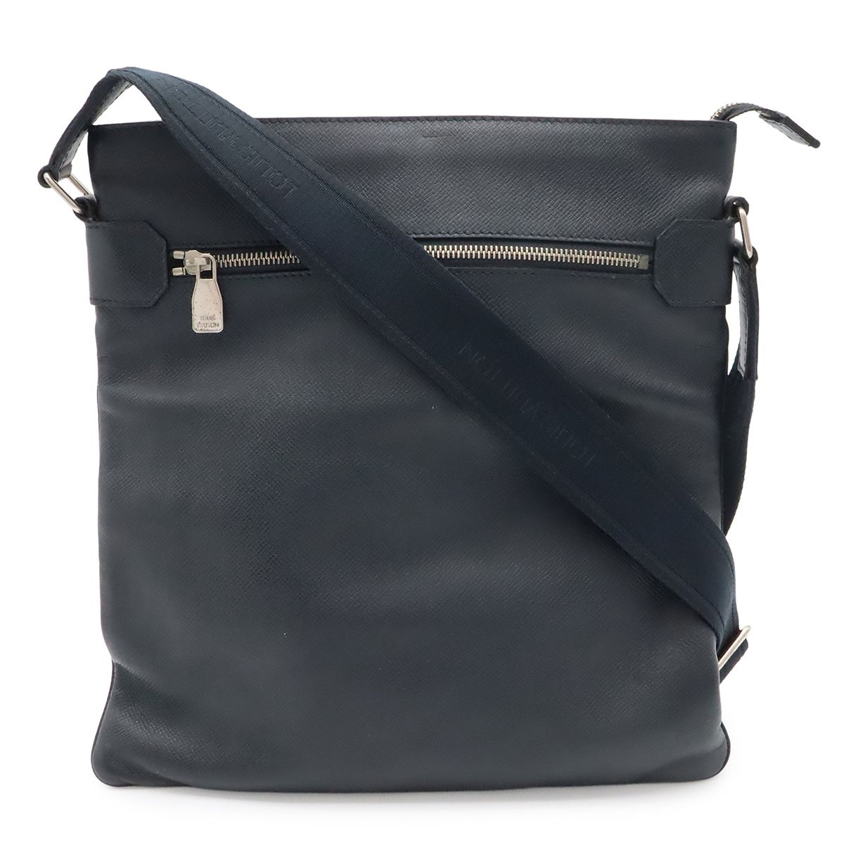 Louis Vuitton Taiga Sasha Shoulder Bag Crossbody No Gusset Boreal Navy Silver