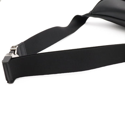 Fendi Bugs Monster Eye Belt Bag Waist Pouch Leather Black Yellow Silver — view 4