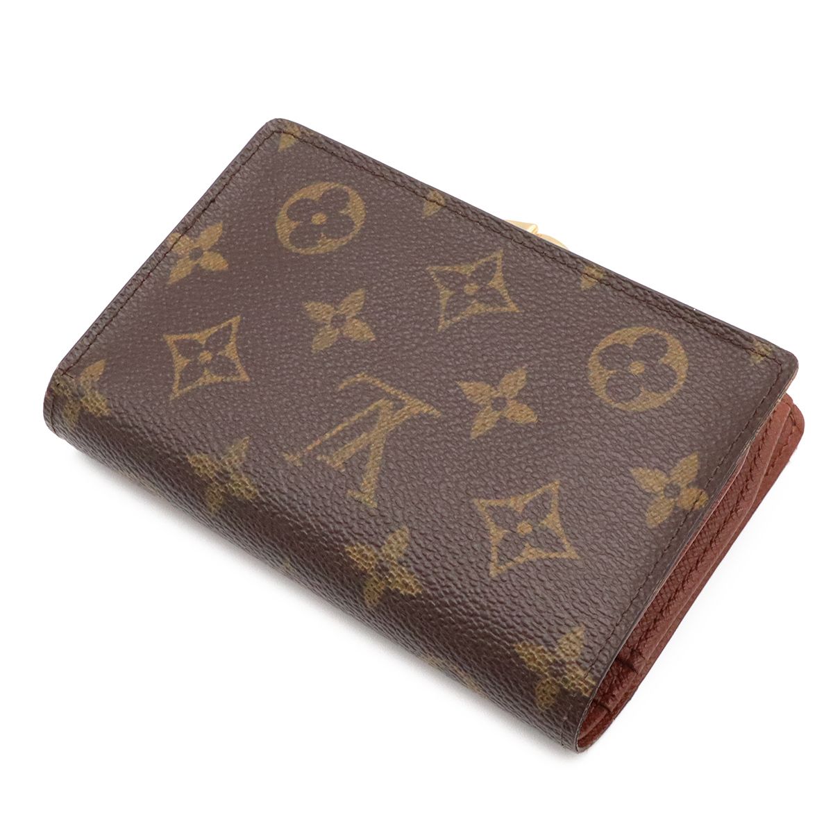 Louis Vuitton Monogram Portefeuille Viennois fold wallet Kiss Lock — view 2