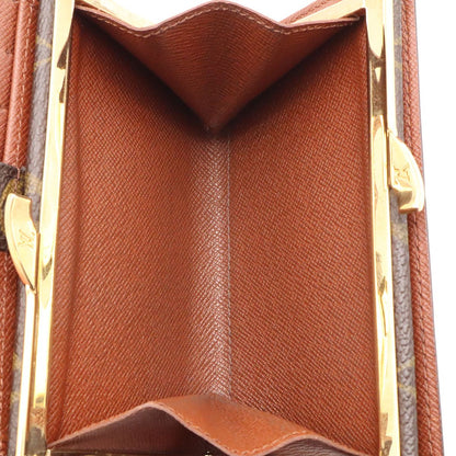 Louis Vuitton Monogram Portefeuille Viennois fold wallet Kiss Lock — view 8