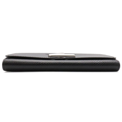 Louis Vuitton Epi Portefeuille Twist 2 Fold Wallet Bifold Leather Noir Black — view 5