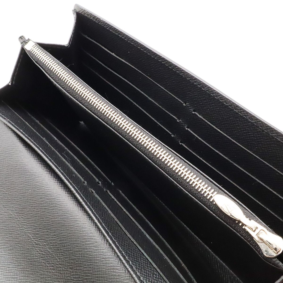 Louis Vuitton Epi Portefeuille Twist 2 Fold Wallet Bifold Leather Noir Black — view 8