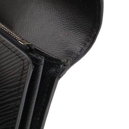 Louis Vuitton Epi Portefeuille Twist 2 Fold Wallet Bifold Leather Noir Black — view 7