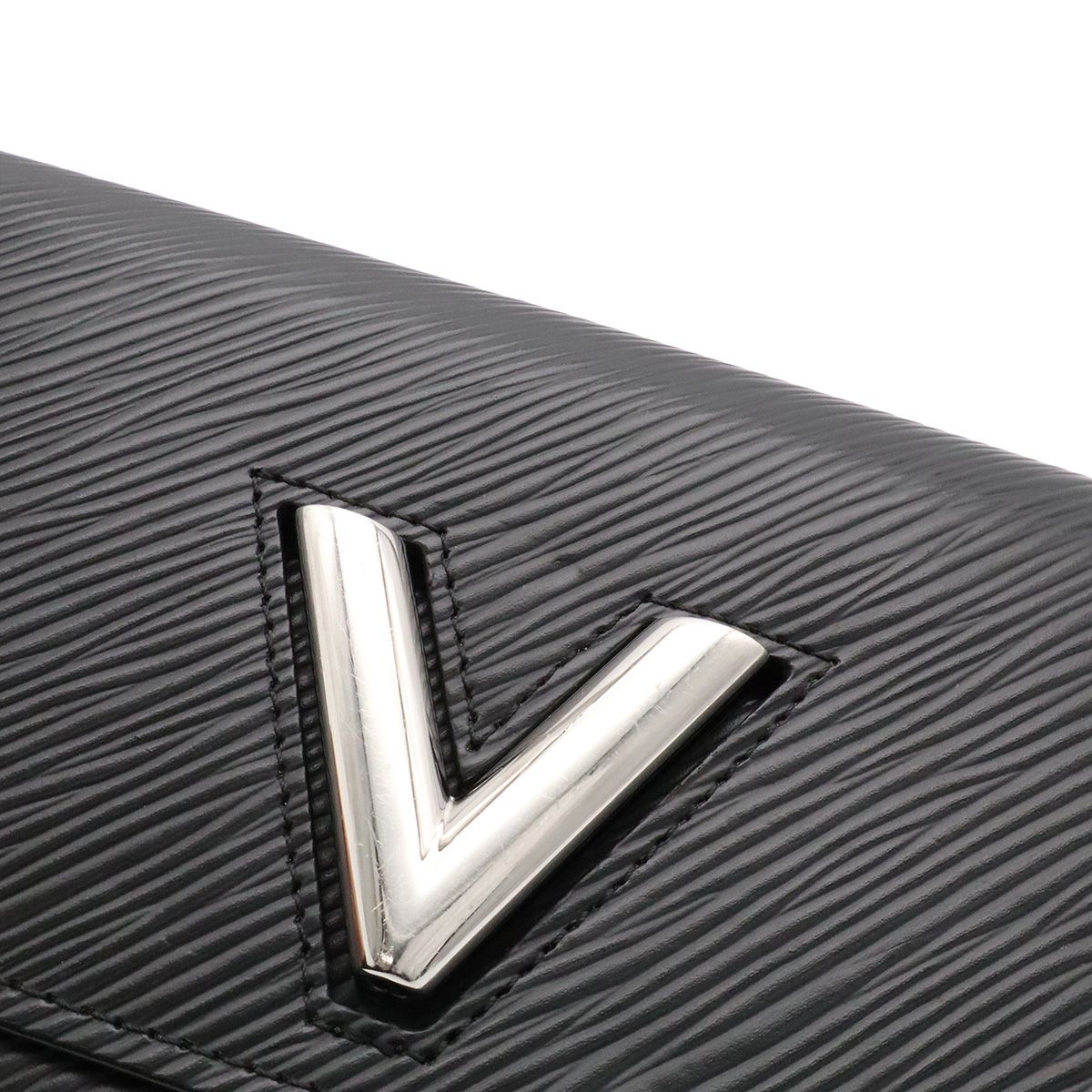 Louis Vuitton Epi Portefeuille Twist 2 Fold Wallet Bifold Leather Noir Black — view 6