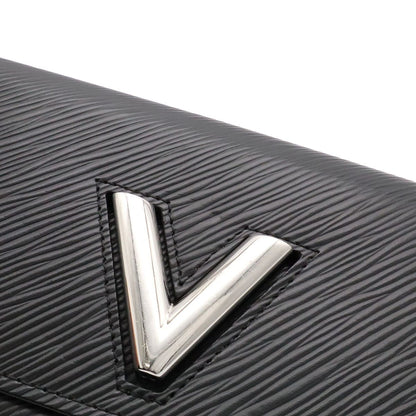 Louis Vuitton Epi Portefeuille Twist 2 Fold Wallet Bifold Leather Noir Black — view 6