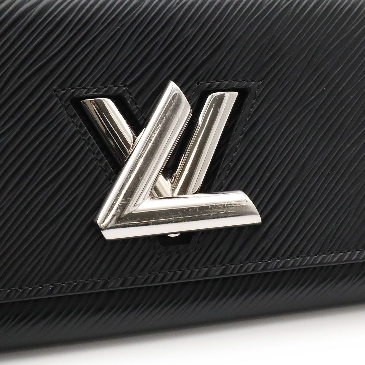 Louis Vuitton Epi Portefeuille Twist 2 Fold Wallet Bifold Leather Noir Black — view 4