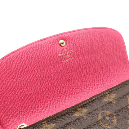 Louis Vuitton Monogram Portefeuille Emily Flower Motif Bifold Wallet Rose — view 7