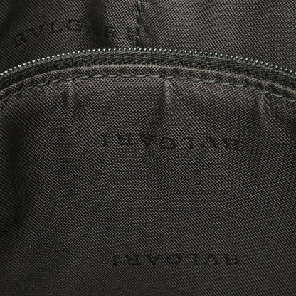Bvlgari Weekend Shoulder Bag Crossbody Leather Dark Gray Black — view 8