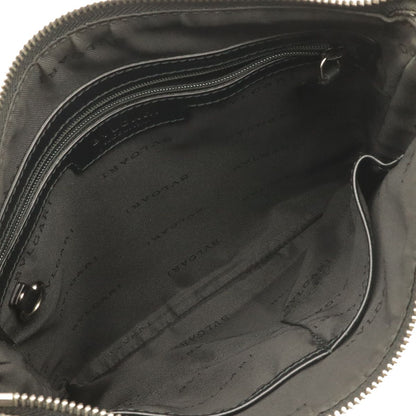 Bvlgari Weekend Shoulder Bag Crossbody Leather Dark Gray Black — view 7