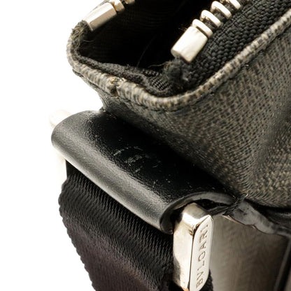 Bvlgari Weekend Shoulder Bag Crossbody Leather Dark Gray Black — view 4