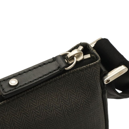 Bvlgari Weekend Shoulder Bag Crossbody Leather Dark Gray Black — view 6