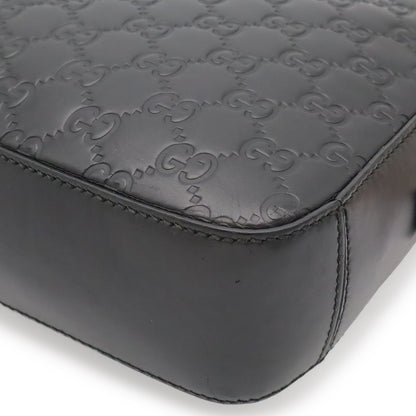 Gucci Guccissima Clutch Leather Black Silver — view 3
