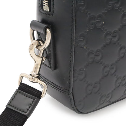 Gucci Guccissima Clutch Leather Black Silver — view 4