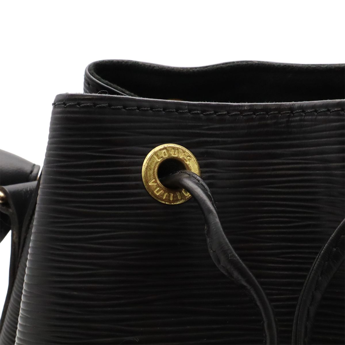 Louis Vuitton Epi Noe Shoulder Bag Drawstring Noir Black Gold — view 5