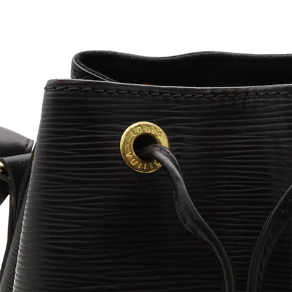 Louis Vuitton Epi Noe Shoulder Bag Drawstring Noir Black Gold — view 5