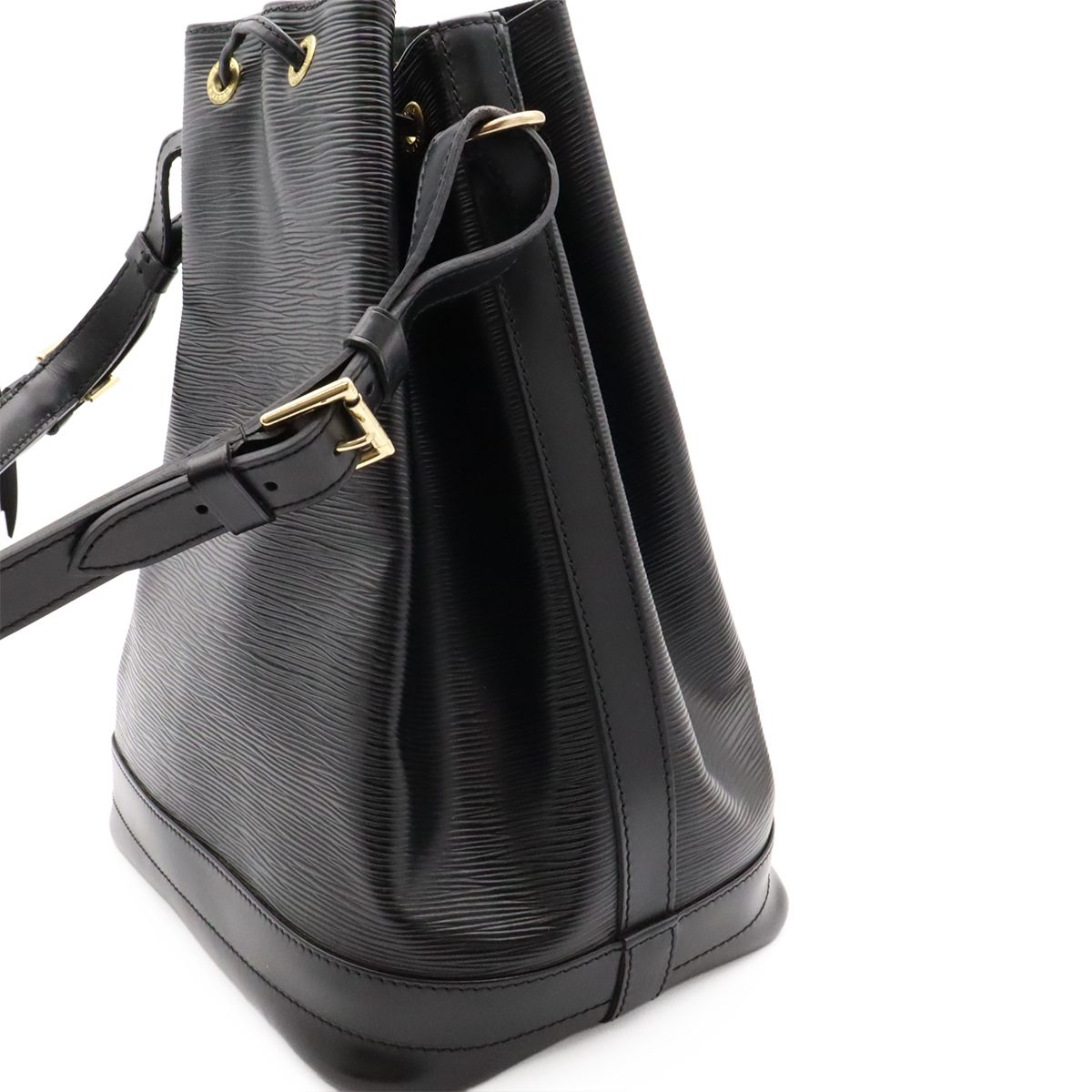 Louis Vuitton Epi Noe Shoulder Bag Drawstring Noir Black Gold — view 6
