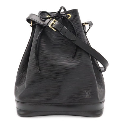 Louis Vuitton Epi Noe Shoulder Bag Drawstring Noir Black Gold
