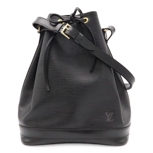 Louis Vuitton Epi Noe Shoulder Bag Drawstring Noir Black Gold